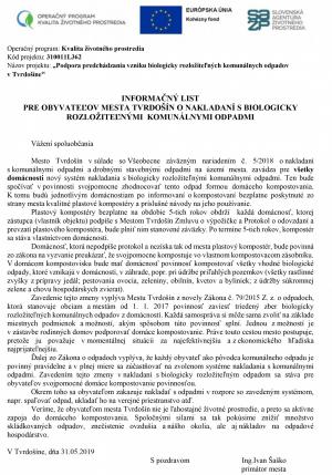 Informačný list
